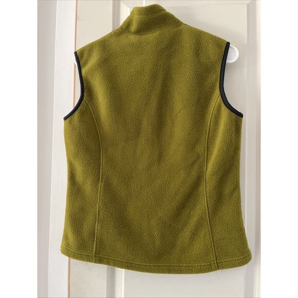 REI Fleece Vest Womens Size M Olive Green Zip Outdoors Hiking - Picture 2 of 11
